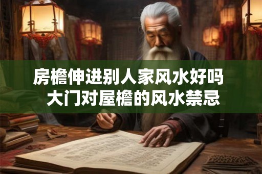 房檐伸进别人家风水好吗  大门对屋檐的风水禁忌