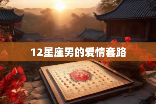 12星座男的爱情套路