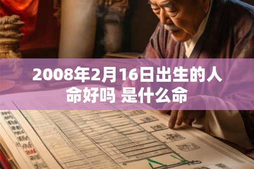 2008年2月16日出生的人命好吗 是什么命