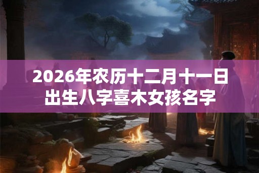 2026年农历十二月十一日出生八字喜木女孩名字