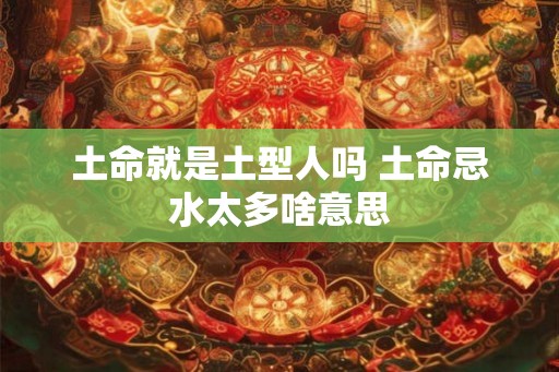 土命就是土型人吗 土命忌水太多啥意思