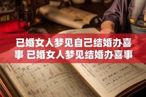 已婚女人梦见自己结婚办喜事 已婚女人梦见结婚办喜事为什么