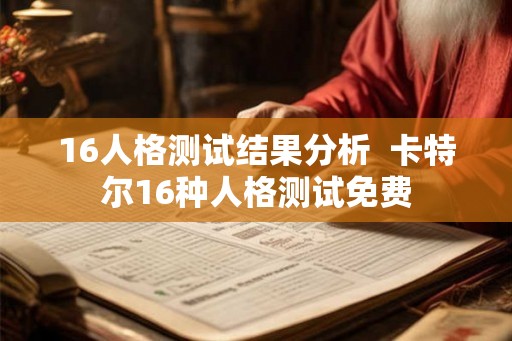 16人格测试结果分析  卡特尔16种人格测试免费
