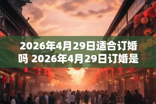 2026年4月29日适合订婚吗 2026年4月29日订婚是否吉利