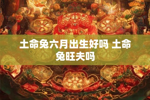 土命兔六月出生好吗 土命兔旺夫吗