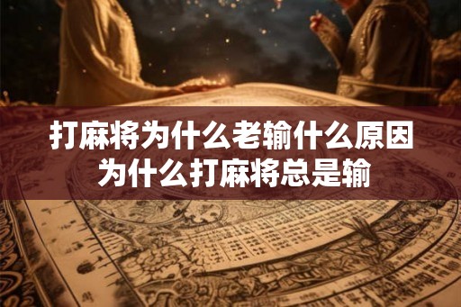 打麻将为什么老输什么原因 为什么打麻将总是输 打麻将为什么老输什么原因 为什么打麻将总是输