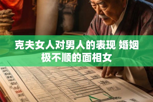 克夫女人对男人的表现 婚姻极不顺的面相女
