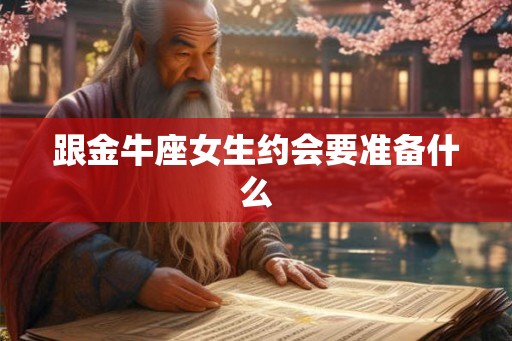 跟金牛座女生约会要准备什么