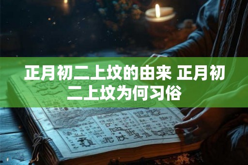 正月初二上坟的由来 正月初二上坟为何习俗