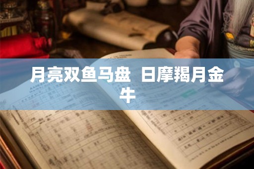 月亮双鱼马盘 日摩羯月金牛 月亮双鱼马盘 日摩羯月金牛