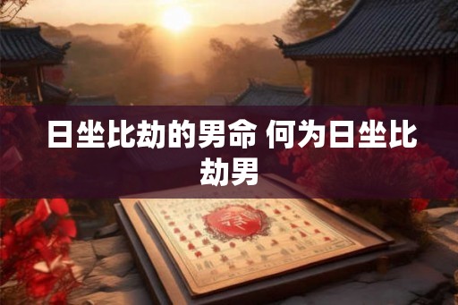 日坐比劫的男命 何为日坐比劫男