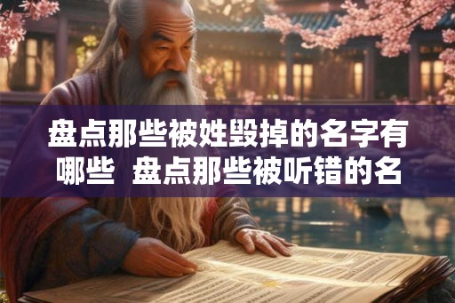 盘点那些被姓毁掉的名字有哪些  盘点那些被听错的名字