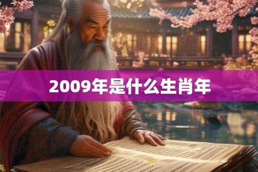2009年是什么生肖年