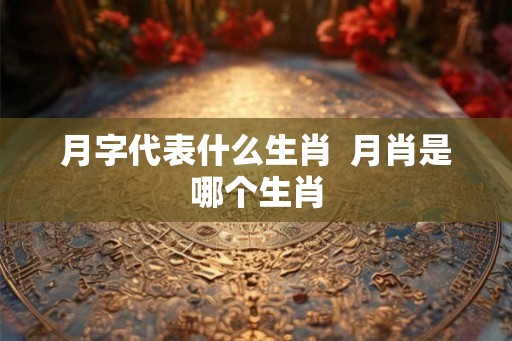 月字代表什么生肖  月肖是哪个生肖