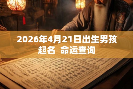 2026年4月21日出生男孩起名 命运查询 2026年4月21日出生男孩起名 命运查询