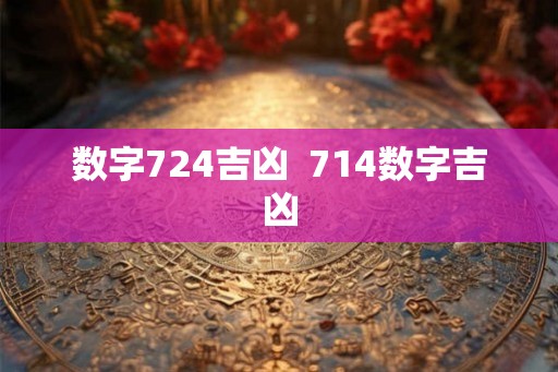 数字724吉凶 714数字吉凶 数字724吉凶 714数字吉凶