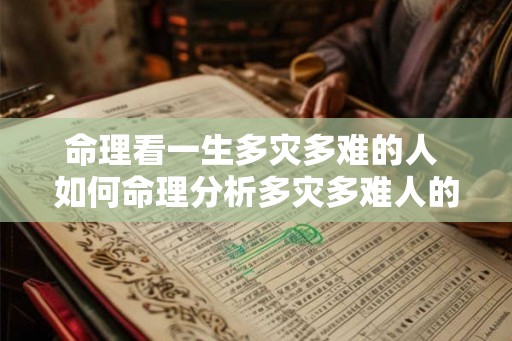 命理看一生多灾多难的人 如何命理分析多灾多难人的人生