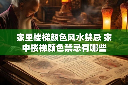 家里楼梯颜色风水禁忌 家中楼梯颜色禁忌有哪些