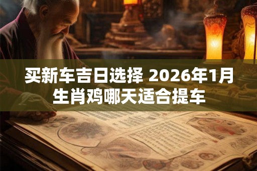 买新车吉日选择 2026年1月生肖鸡哪天适合提车