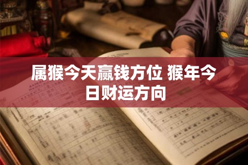 属猴今天赢钱方位 猴年今日财运方向