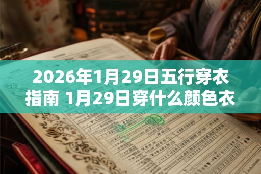 2026年1月29日五行穿衣指南 1月29日穿什么颜色衣服