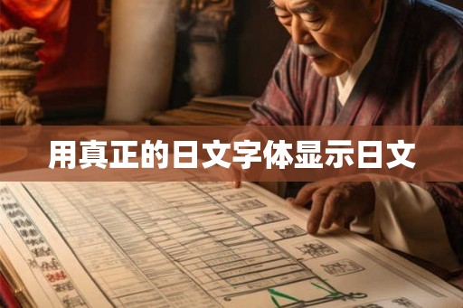 用真正的日文字体显示日文