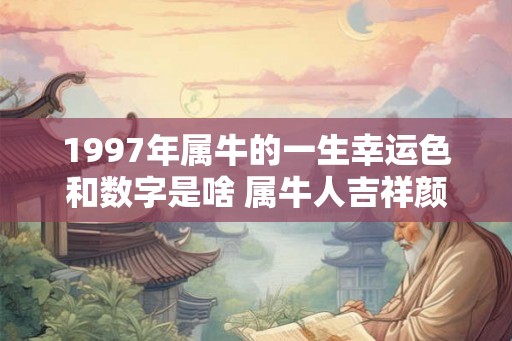 1997年属牛的一生幸运色和数字是啥 属牛人吉祥颜色分析