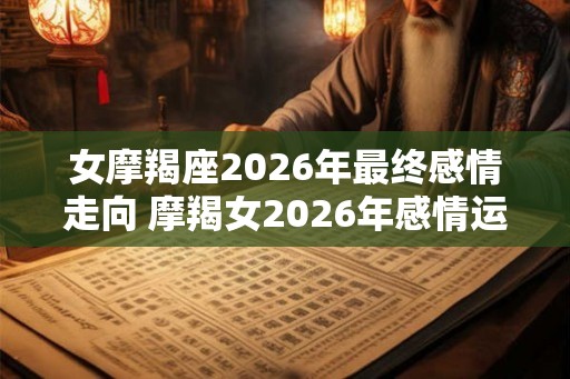 女摩羯座2026年最终感情走向 摩羯女2026年感情运势如何