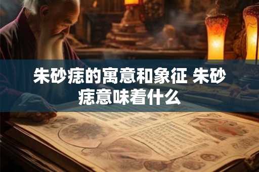 朱砂痣的寓意和象征 朱砂痣意味着什么 朱砂痣的寓意和象征 朱砂痣意味着什么