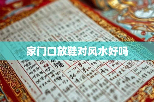 家门口放鞋对风水好吗