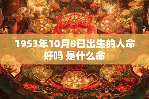 1953年10月8日出生的人命好吗 是什么命
