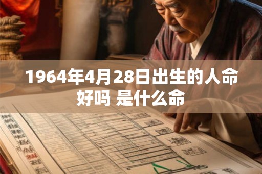 1964年4月28日出生的人命好吗 是什么命