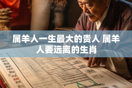 属羊人一生最大的贵人 属羊人要远离的生肖