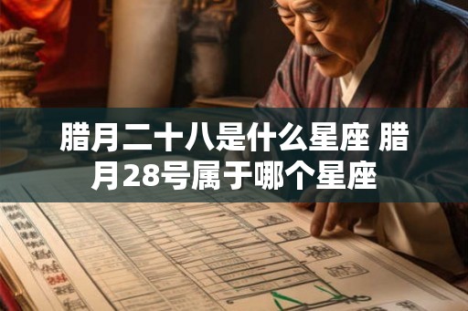 腊月二十八是什么星座 腊月28号属于哪个星座