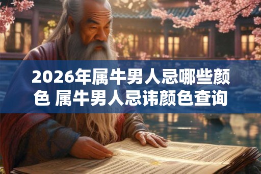 2026年属牛男人忌哪些颜色 属牛男人忌讳颜色查询