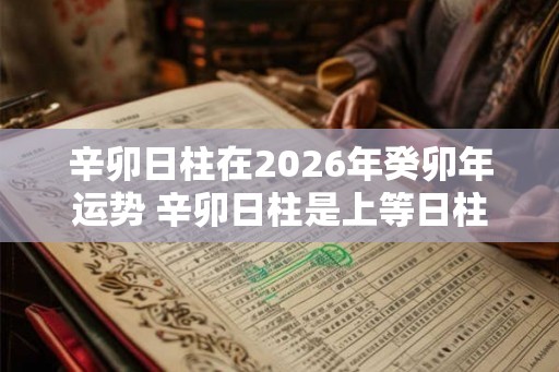 辛卯日柱在2026年癸卯年运势 辛卯日柱是上等日柱吗