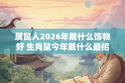 属鼠人2026年戴什么饰物好 生肖鼠今年戴什么最招财