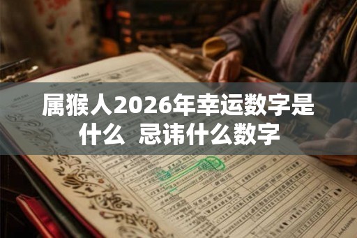 属猴人2026年幸运数字是什么  忌讳什么数字