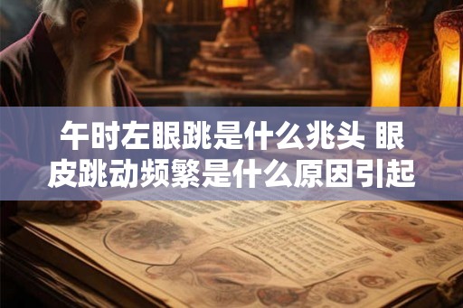 午时左眼跳是什么兆头 眼皮跳动频繁是什么原因引起的