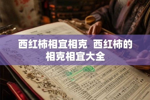 西红柿相宜相克  西红柿的相克相宜大全