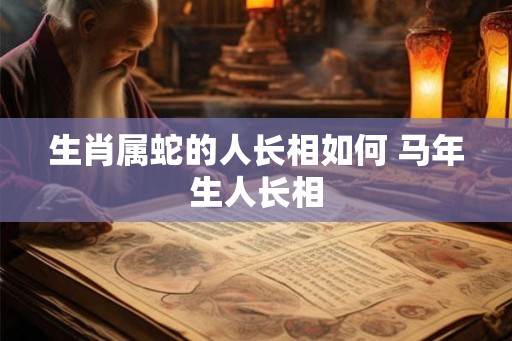 生肖属蛇的人长相如何 马年生人长相