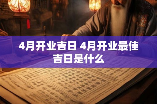 4月开业吉日 4月开业最佳吉日是什么