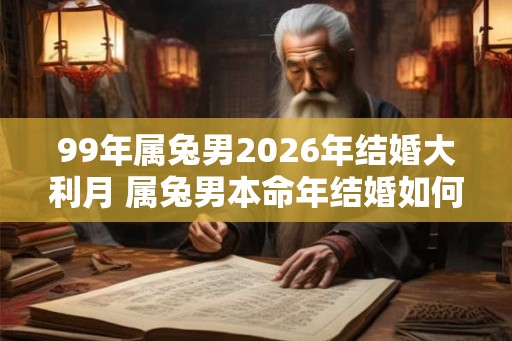 99年属兔男2026年结婚大利月 属兔男本命年结婚如何选择月份
