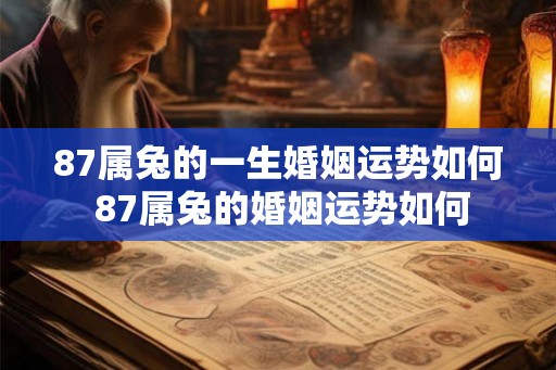 87属兔的一生婚姻运势如何 87属兔的婚姻运势如何
