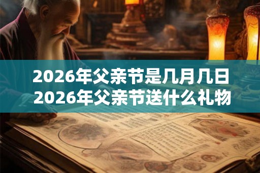 2026年父亲节是几月几日 2026年父亲节送什么礼物好