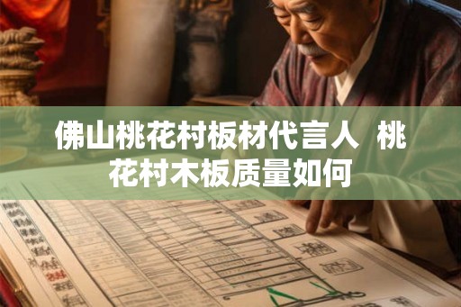 佛山桃花村板材代言人  桃花村木板质量如何