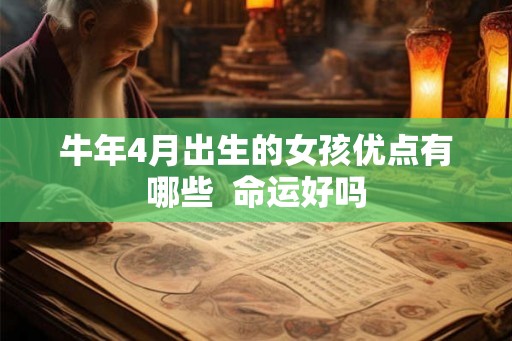 牛年4月出生的女孩优点有哪些  命运好吗