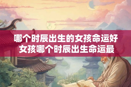 哪个时辰出生的女孩命运好 女孩哪个时辰出生命运最佳