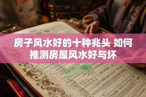 房子风水好的十种兆头 如何推测房屋风水好与坏
