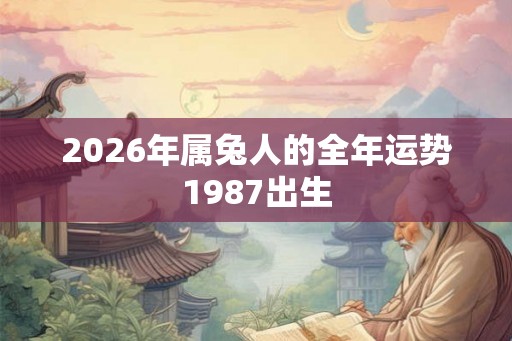2026年属兔人的全年运势1987出生